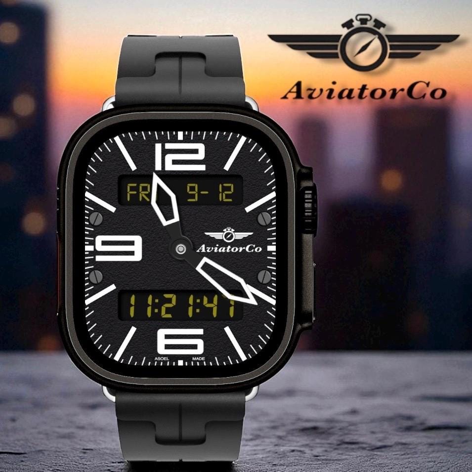 AviatorCo PVD Flight Apple Watch Face Custom Clockology Design