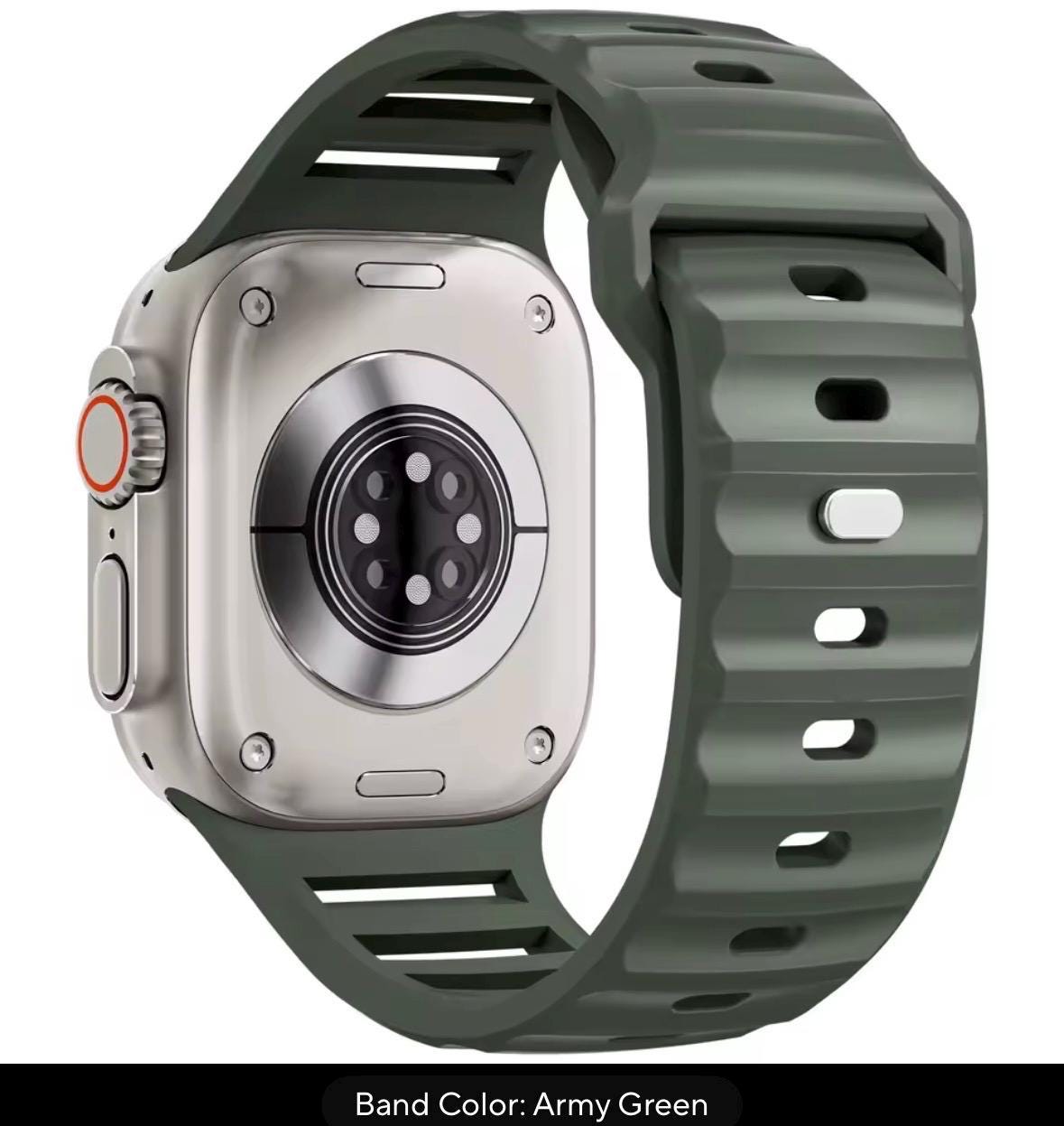 Silicone Sport Band for Apple Watch: Ultra, SE & Series 2-10