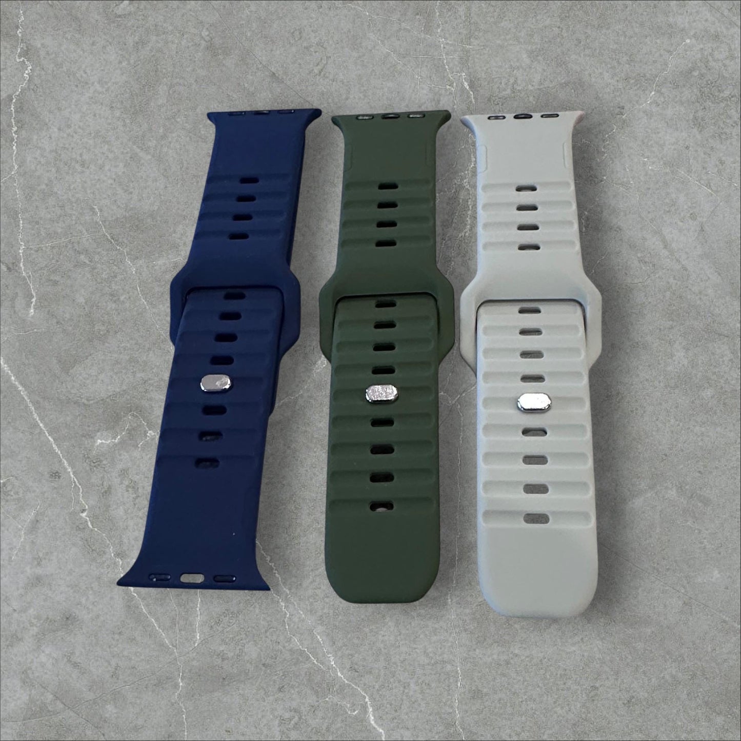 Silicone Sport Band Bundle (3-Pack) | Apple Watch Ultra, SE, Series 2-10