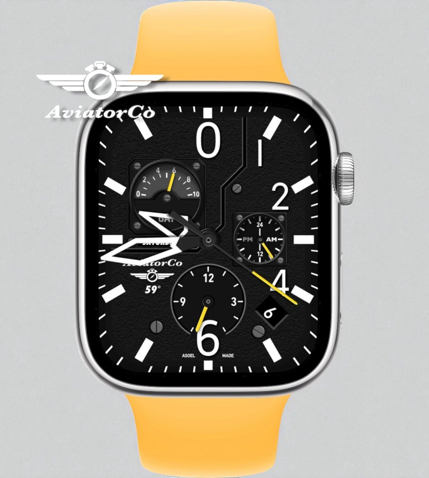AviatorCo Flight Apple Watch Face Retro Nighthawk Clockology Design