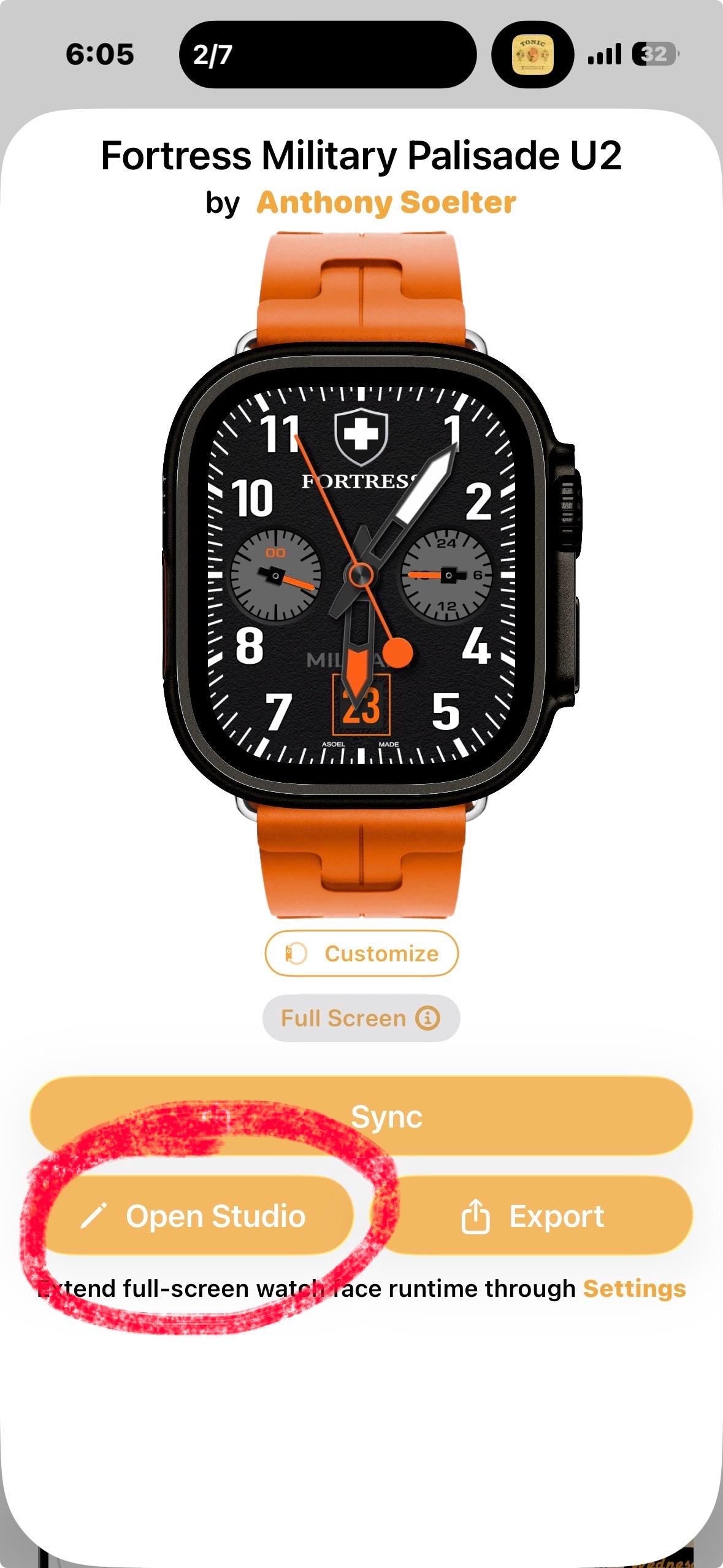 Fortress Military Palisade V2 Apple Watch Face - Clockology (Digital Download)