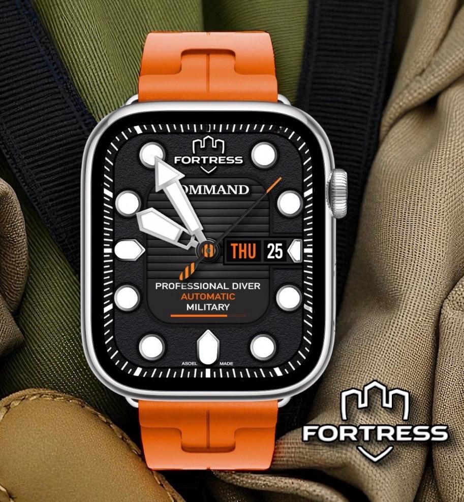 Fortress Military Command Diver Apple Watch Face: Tactical Design for Clockology