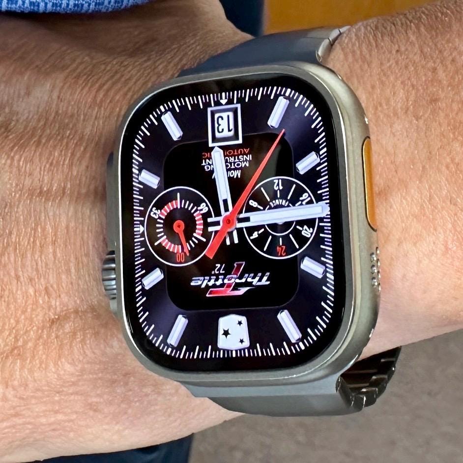 Apple Watch faces Clockology Premium Apple Watch faces for smartwatch Top-rated watch face designs Throttle Racing Automatic