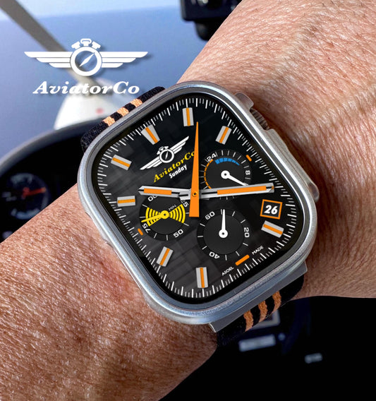AviatorCo Altimeter 24 Apple Watch Face: Flight Chronograph (Clockology)