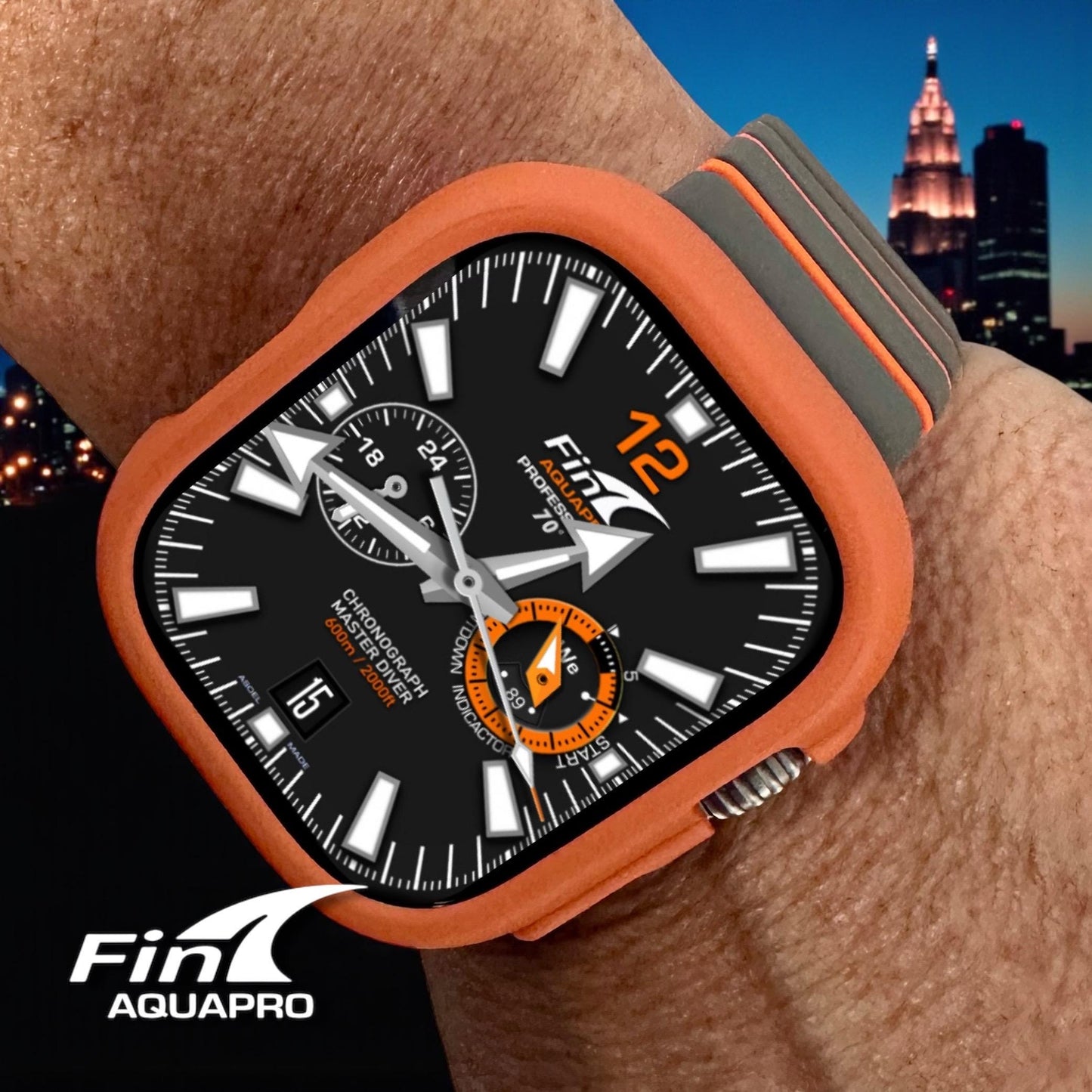 Fin Aquapro Diver Watch Face for Apple Watch Ultra/Series (Clockology Digital Download)