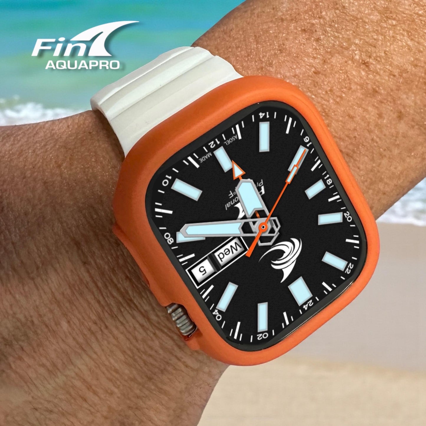Fin AquaPro Diver Watch Face | Apple Watch Ultras & Series 4-10 (Clockology Download)