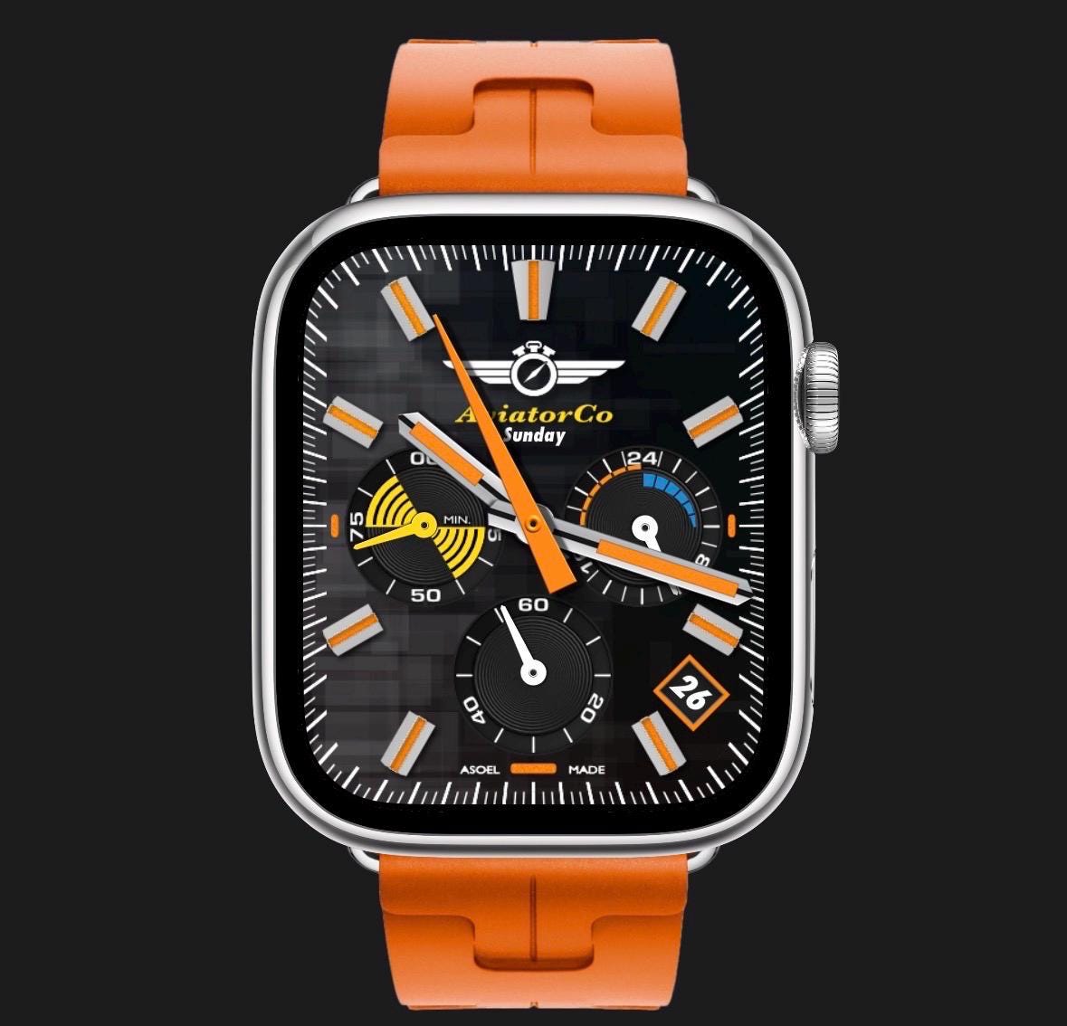 AviatorCo Altimeter 24 Apple Watch Face: Flight Chronograph (Clockology)