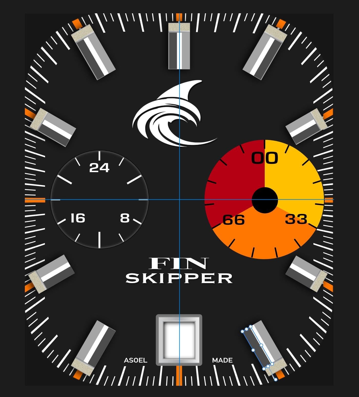 Fin Skipper Apple Watch Face for Clockology App