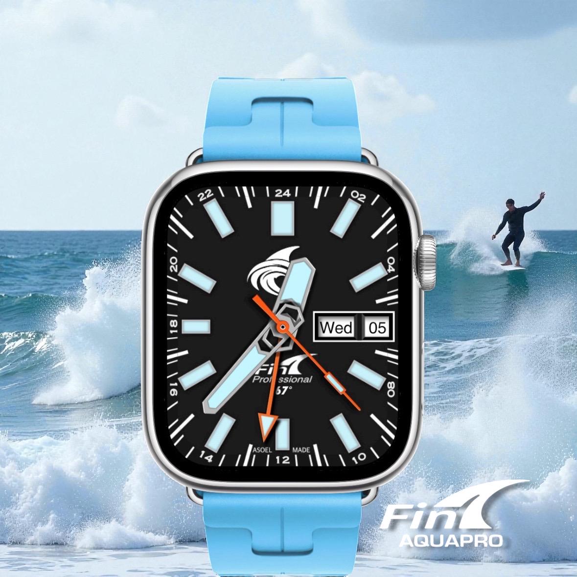 Fin AquaPro Diver Watch Face | Apple Watch Ultras & Series 4-10 (Clockology Download)