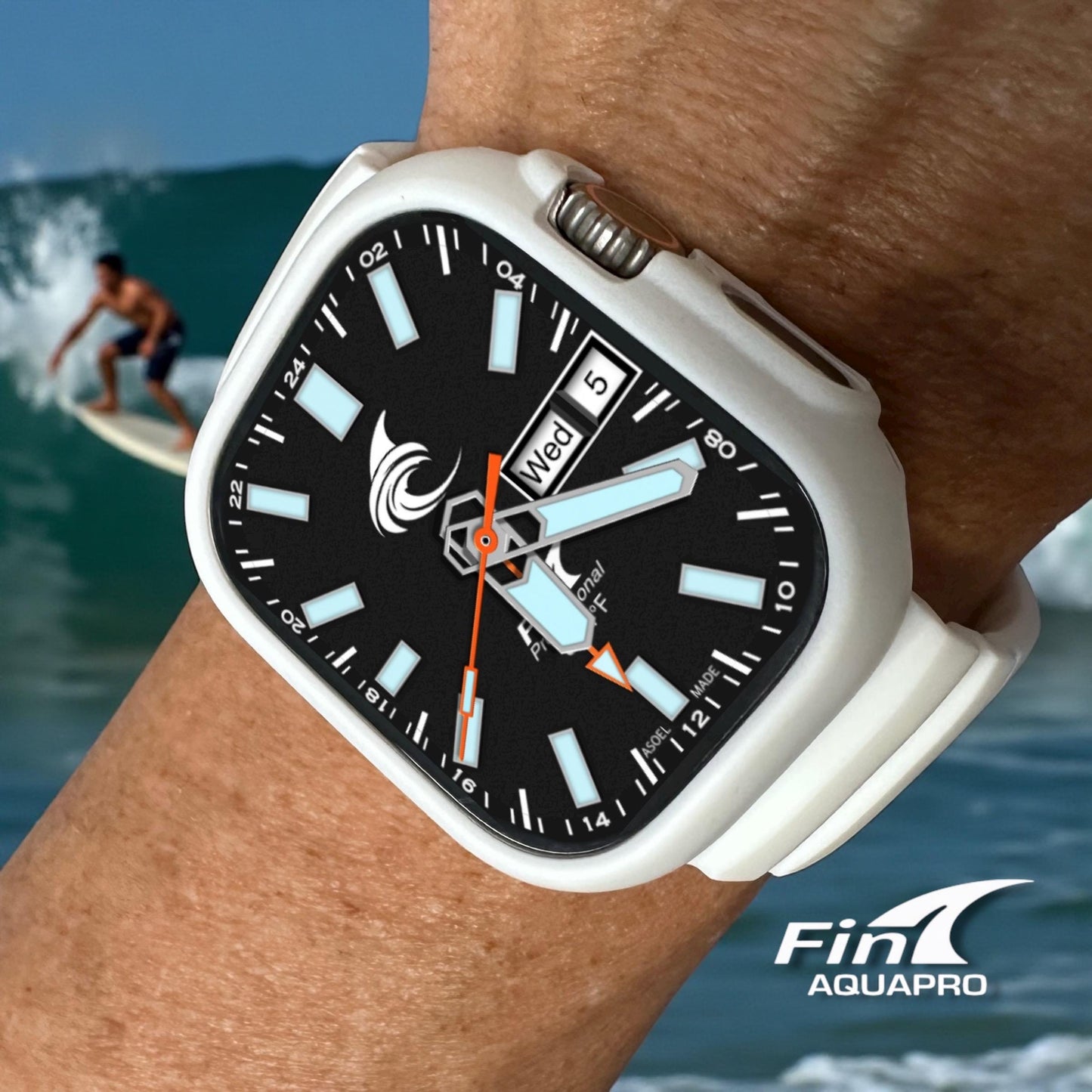Fin AquaPro Diver Watch Face | Apple Watch Ultras & Series 4-10 (Clockology Download)