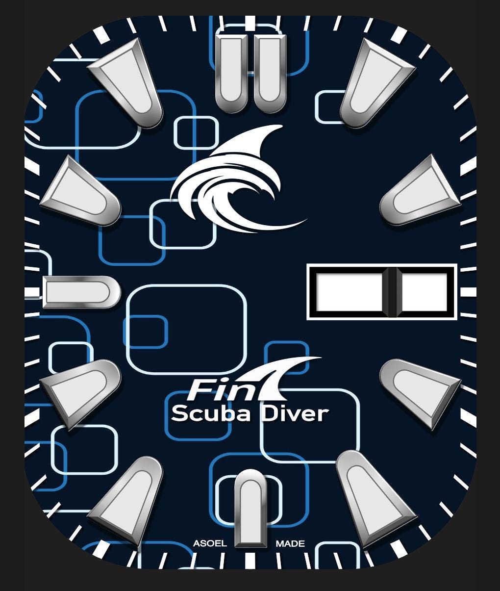 Fin AquaPro Scuba Diver Apple Watch Face (Clockology Download)