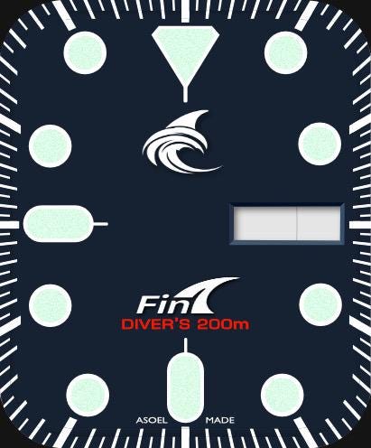 Fin Ocean Classic Watch Face | Clockology Apple Watch Face | Ultra & Series Models | Digital Download