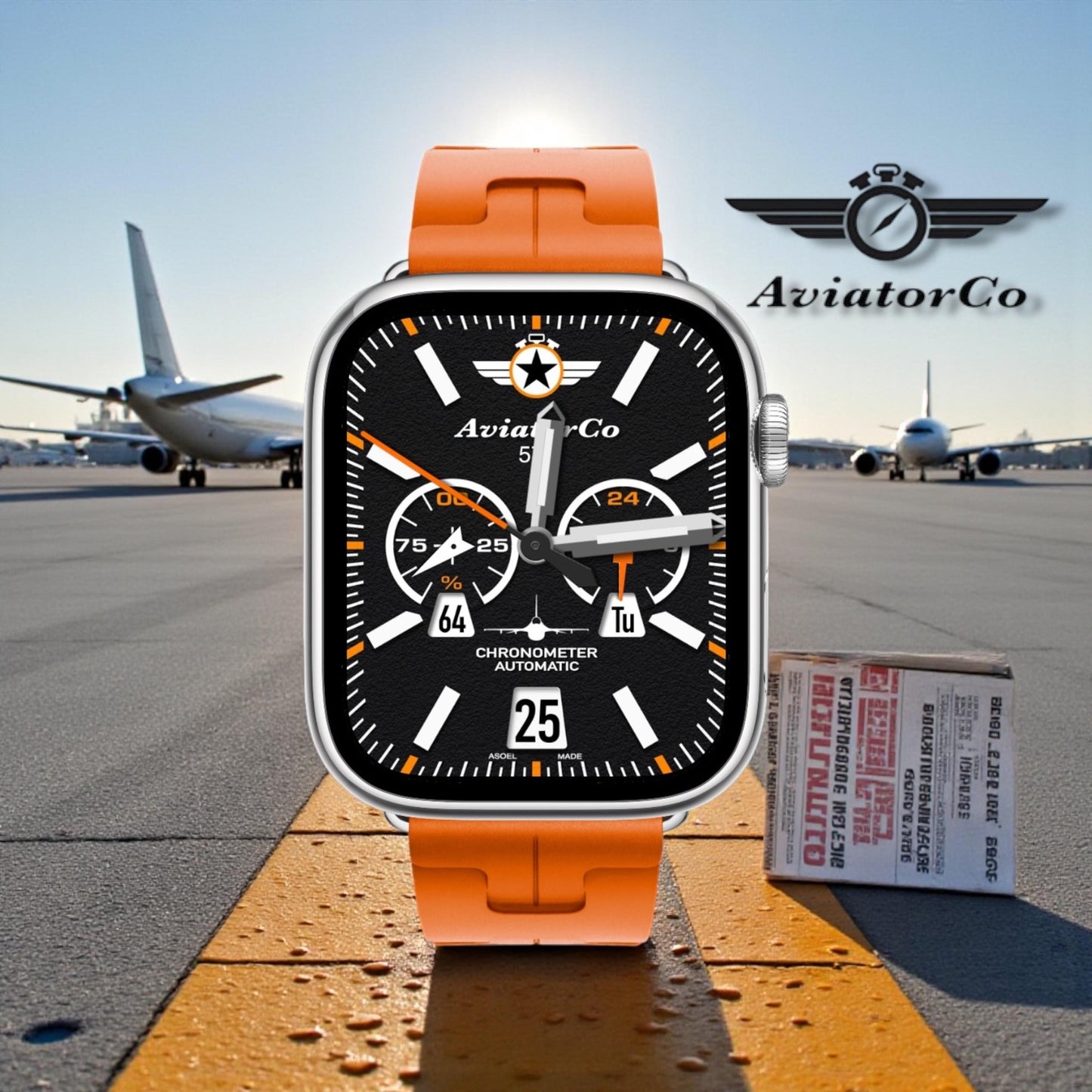 AviatorCo Command Chrono Apple Watch Face for Clockology App