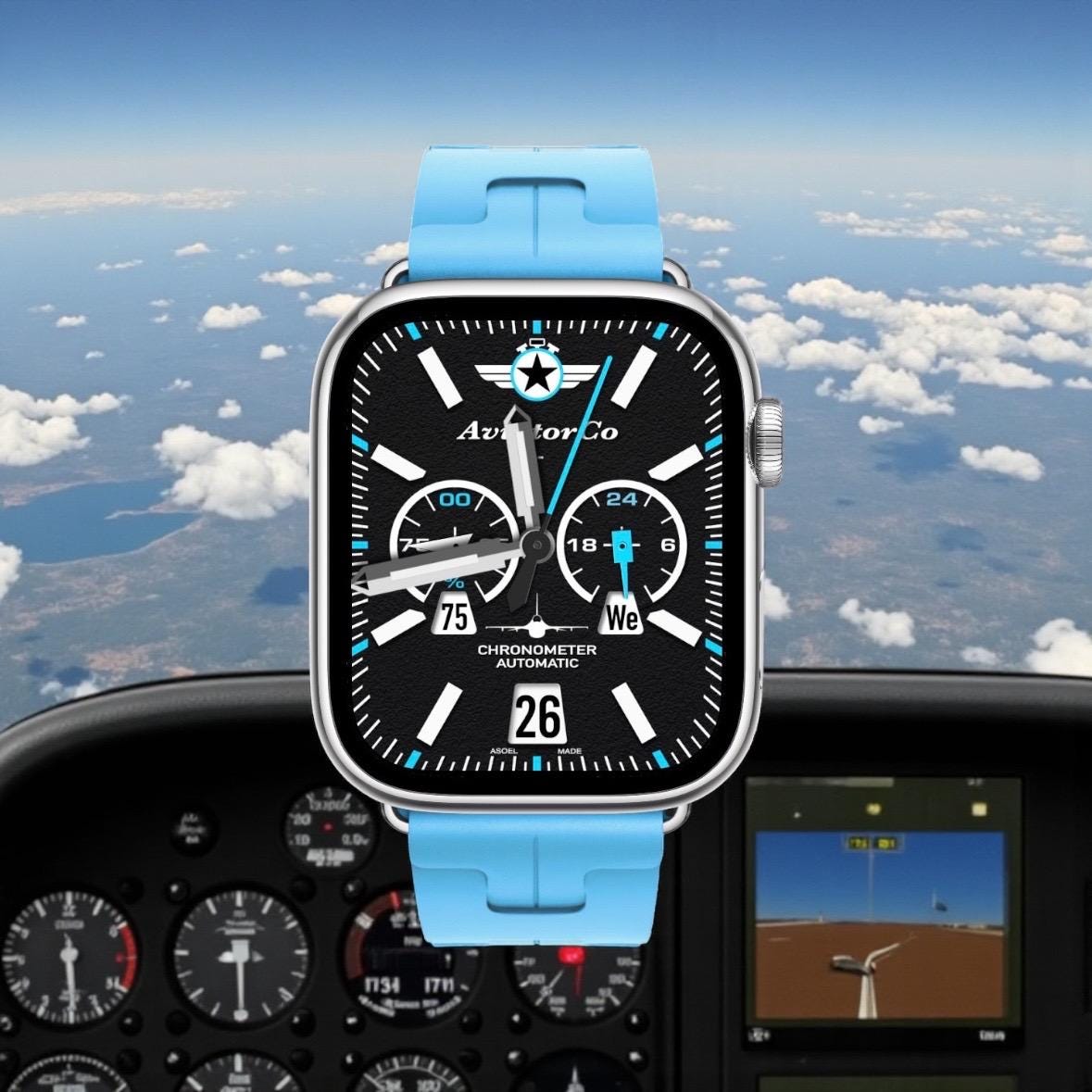 AviatorCo Command Chrono V2 Apple Watch Face for Clockology App