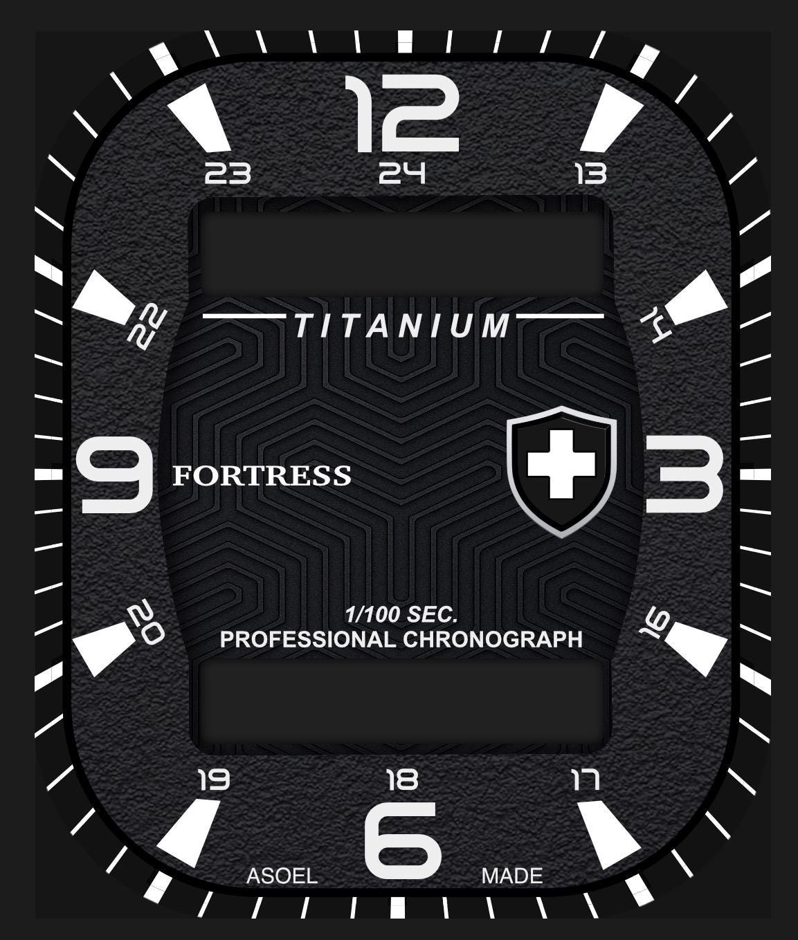 Fortress Military Apple Watch Face: Titan Hybrid Clockology Design