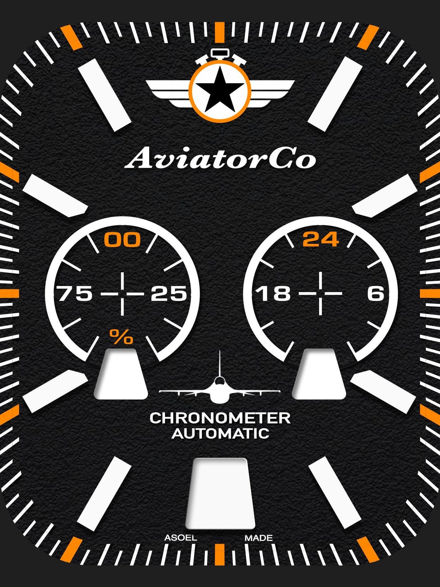 AviatorCo Command Chrono Apple Watch Face for Clockology App