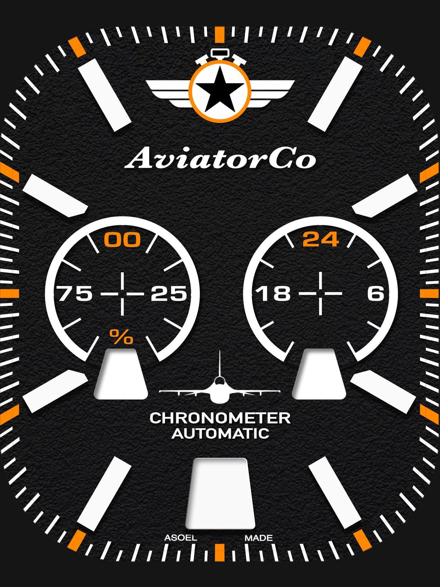 AviatorCo Command Chrono Apple Watch Face for Clockology App