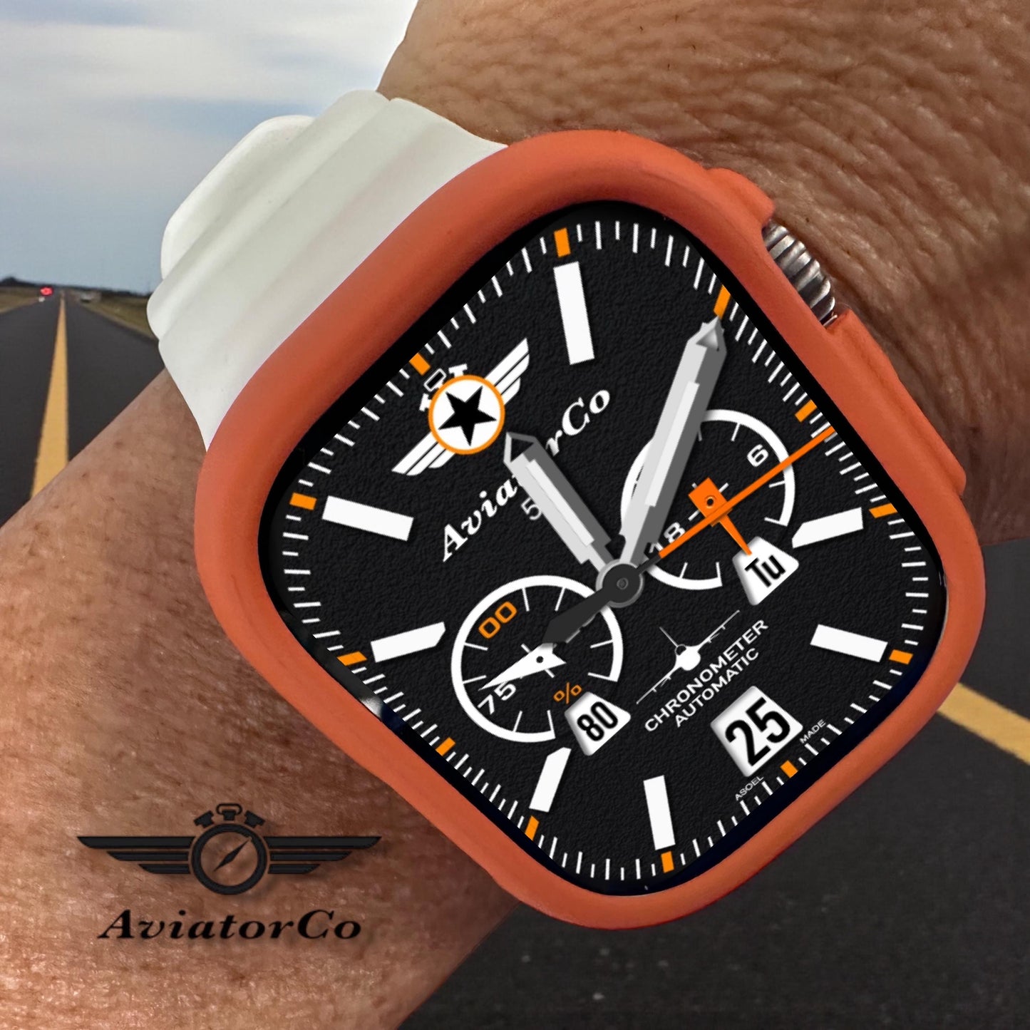 AviatorCo Command Chrono Apple Watch Face for Clockology App