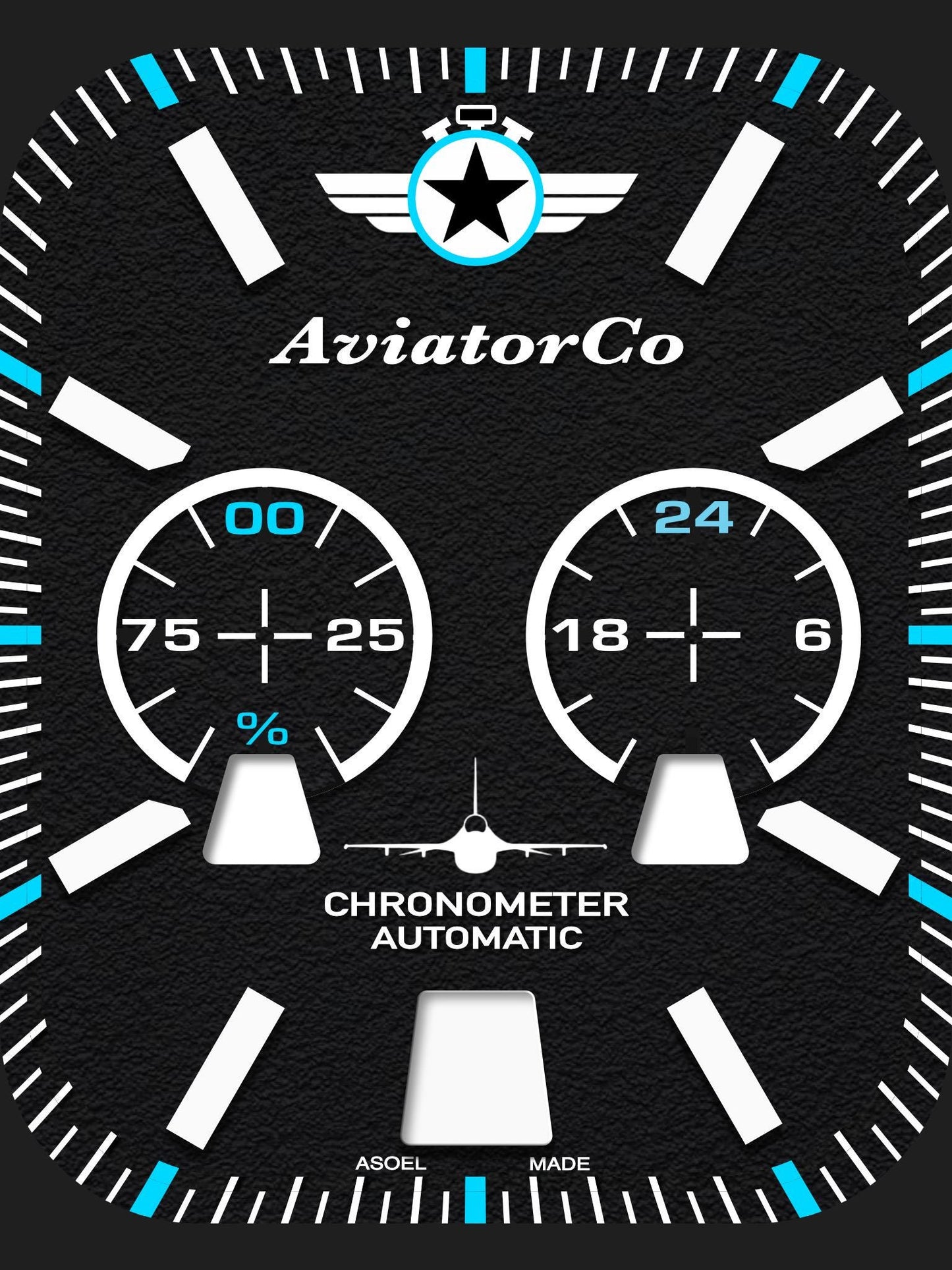 AviatorCo Command Chrono V2 Apple Watch Face for Clockology App