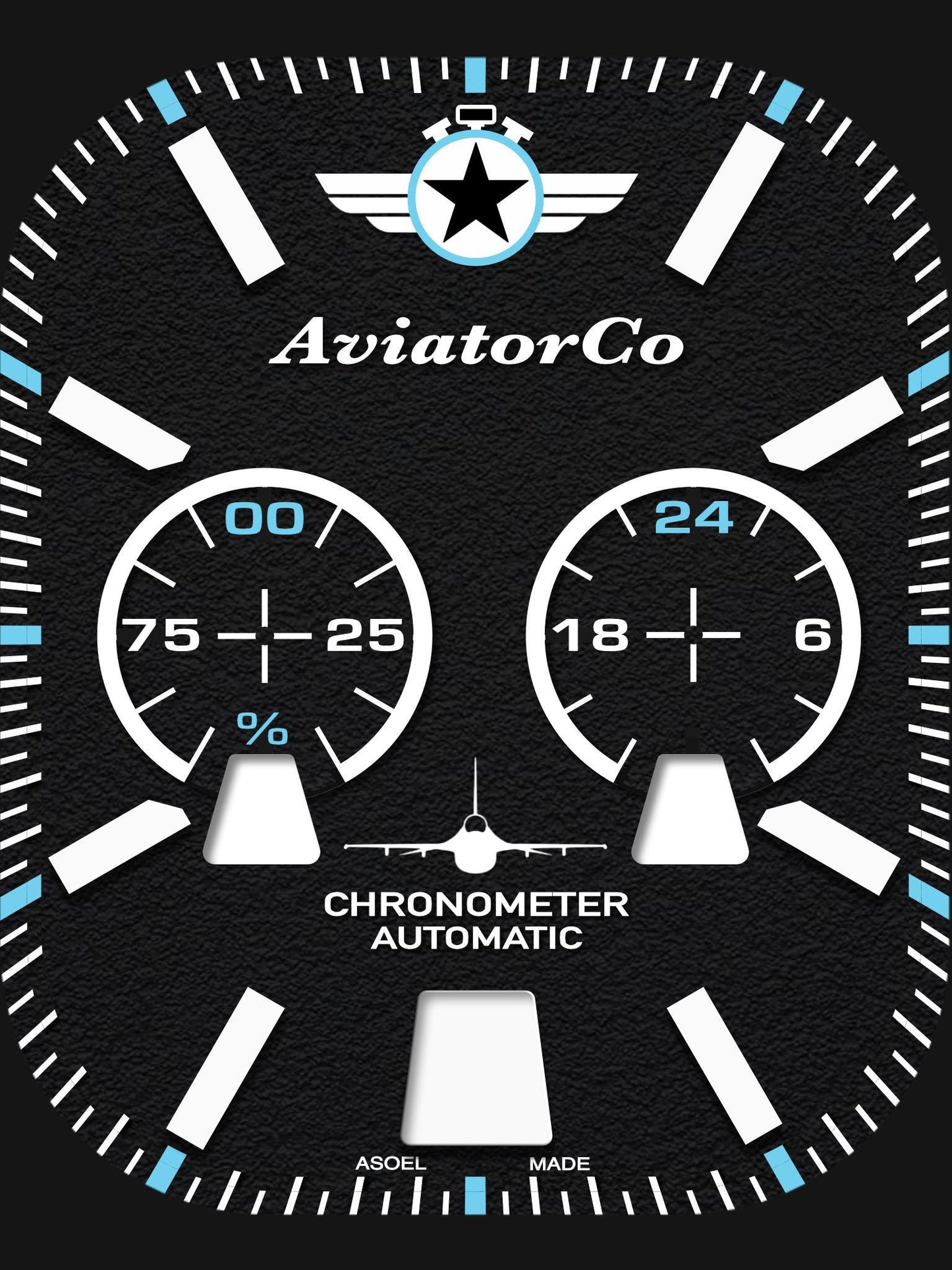 AviatorCo Command Chrono V2 Apple Watch Face for Clockology App