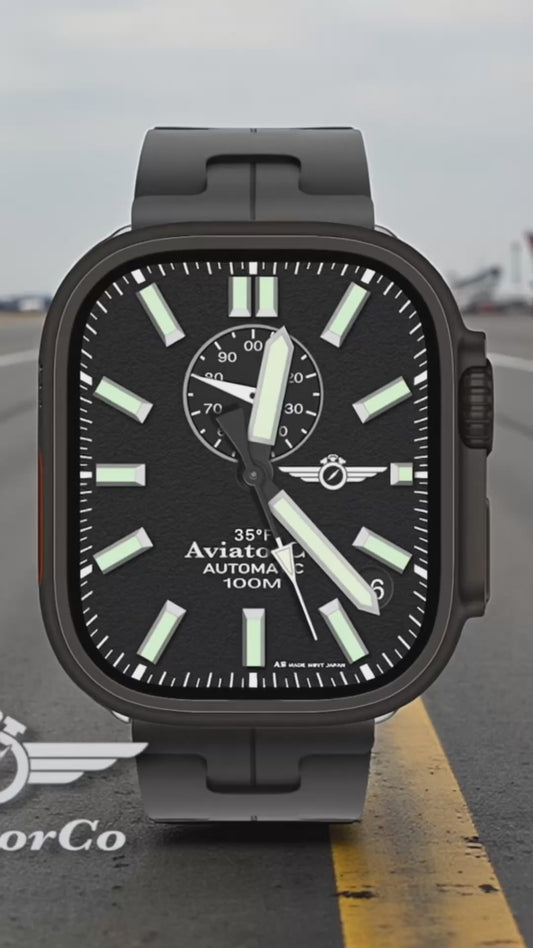 AviatorCo™ Superior Vintage Automatic Watch Face for Apple Watch and Clockology