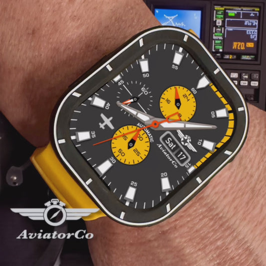 AviatorCo Strike Eagle 🦅 – Automatic Pilot Watch Face for Apple Watch and Clockology