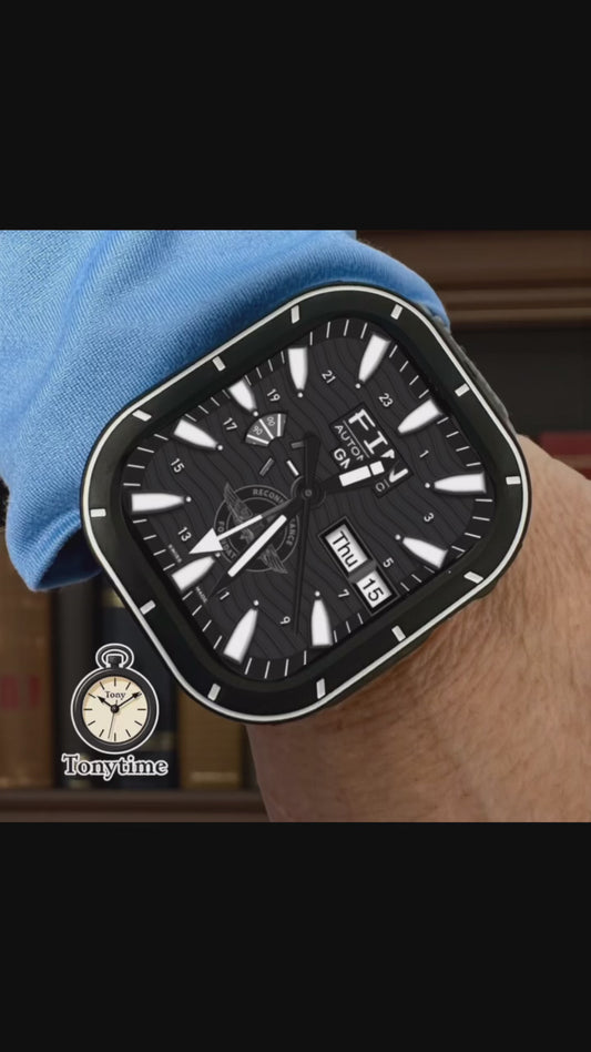 Fin Reconnaissance GMT Watch Face – 24-Hour Tool Watch Design for Apple Watch Ultra & Series